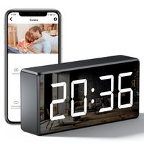 Relógio com Câmera Escondida WiFi 4K GLAURY - Monitoramento Nanny