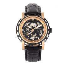 Relógio com estojo automático de 44 mm REIGN Starvos em ouro rosa para homens Relógio com estojo automático de 44 mm REIGN Starvos em ouro rosa para homens