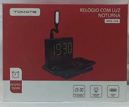 Relógio com Luz Noturna e Carregador por Indução Tomate MTG-154 - Despertador e Carregador Sem Fio Relógio com Luz Noturna e Carregador por Indução Tomate MTG-154 - Despertador e Carregador Sem Fio