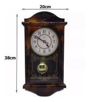 Relógio Com Pêndulo Retrô Modelo Antigo De Parede - Mais Divas