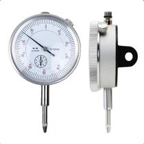 Relógio Comparador 0 A 10mm Graduação 0,01mm Analógico Alta Precisão para Base Magnética Mecânica Automotiva Profissional