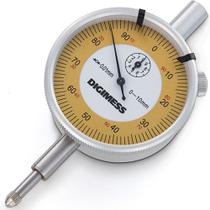 Relógio Comparador - Cap. 0-10 mm - Graduação De 0,01mm - Ref. 121.304-Basic(Tampa Lisa) - DIGIMESS