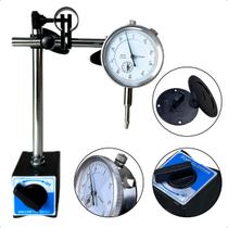 Relógio Comparador Com Base Magnética Suporte Articulada