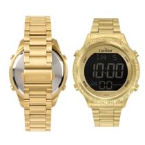 Relógio condor dourado com preto 4d feminino Relógio condor dourado com preto 4d feminino