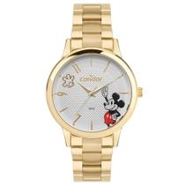 Relógio Condor Dourado Feminino Coleção Disney Mickey Mouse Casual Elegante Relógio Condor Dourado Feminino Coleção Disney Mickey Mouse Casual Elegante