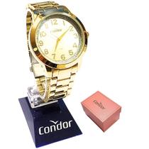 Relógio Condor Feminino Analógico Dourado CO2039BIS/4D