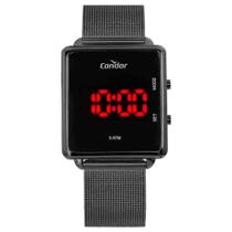 Relógio Condor Feminino Digital Led Preto Cojhs31bac/4c