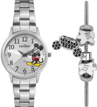 Relógio Condor Feminino Disney Analógico Banho Prata Mickey Relógio Condor Feminino Disney Analógico Banho Prata Mickey