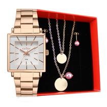 Relógio Condor Feminino + Kit De Semi Jóia Relógio Condor Feminino + Kit De Semi Jóia