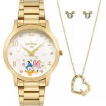 Relógio Condor Feminino Ref: Co2036myi/ki4x Dourado Donald e Margarida + Semijoia