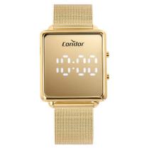Relógio Condor Feminino Ref: Comd1202afs/4d Led Espelhado Mesh Dourado Relógio Condor Feminino Ref: Comd1202afs/4d Led Espelhado Mesh Dourado