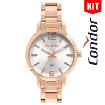 Relógio CONDOR KIT feminino rosê analógico COPC21JAC/K4J Relógio CONDOR KIT feminino rosê analógico COPC21JAC/K4J
