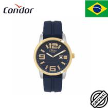 Relógio Condor Masculino Azul Silicone Barato Co2115kun/k2a