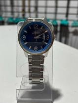 Relógio condor masculino prata e azul co2115xv