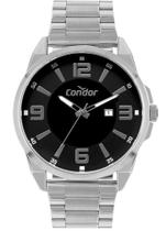 Relógio CONDOR masculino prata preto analógico COPC32ED/4P