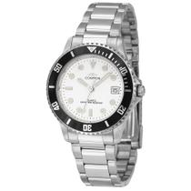 Relógio Cosmos Feminino Ref: Os31871q Casual Retrô Prateado Relógio Cosmos Feminino Ref: Os31871q Casual Retrô Prateado