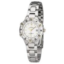 Relógio Cosmos Feminino Ref: Os38516b Casual Retrô Bicolor