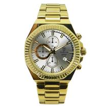 Relógio Cronógrafo Masculino de Aço Tuguir Analógico Infinity GCS-1272 Dourado e Prata Relógio Cronógrafo Masculino de Aço Tuguir Analógico Infinity GCS-1272 Dourado e Prata