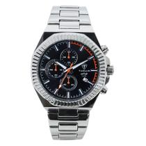 Relógio Cronógrafo Masculino de Aço Tuguir Analógico Infinity GCS-1272 Prata e Preto Relógio Cronógrafo Masculino de Aço Tuguir Analógico Infinity GCS-1272 Prata e Preto