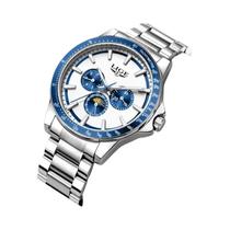 Relógio Cronógrafo Masculino LIGE À Prova D'água Luminoso De Aço Inoxidável - Relógio De Quartzo Relógio Cronógrafo Masculino LIGE À Prova D'água Luminoso De Aço Inoxidável - Relógio De Quartzo