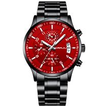 Relógio CRRJU Fashion Luxury Stainless Steel Men Date Chrono