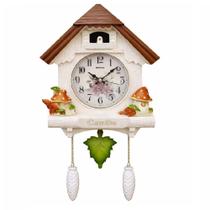 Relógio Cuco de Parede com Pêndulo Decorativo Analógico Quartzo Silencioso para Sala e Quarto Relógio Cuco de Parede com Pêndulo Decorativo Analógico Quartzo Silencioso para Sala e Quarto