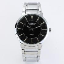 Relógio CURREN 8001B Quartz para homens com pulseira de aço inoxidável