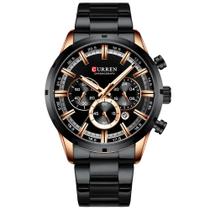 Relógio CURREN 8355 Masculino Quartz Aço Inoxdável Preto