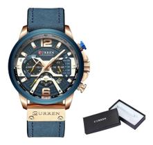 Relógio Curren Masculino 8329 Azul Analógico e Caixinha