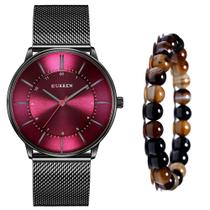 Relógio Curren Masculino Metálico Ultra Fino + Pulseira Relógio Curren Masculino Metálico Ultra Fino + Pulseira