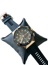 Relógio Curren pulseira de borracha Cronógrafo Quartzo Calendário 8462 45MM