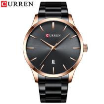 Relógio Curren Quartz Masculino com Pulseira de Aço - À Prova D'Água (8357)