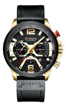 Relógio Curren Silver Black Masculino