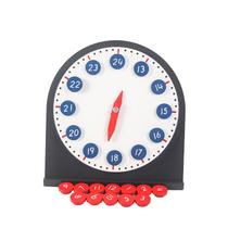 Relógio de atividades Montessori Early Learning Kids Birch Wood