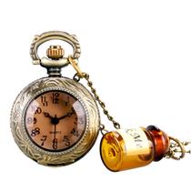 Relógio de bolso Alices In Wonderland Retro para crianças com corrente Relógio de bolso Alices In Wonderland Retro para crianças com corrente