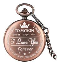 Relógio De Bolso Antigo Bronze Estilo Peaky Blinders Vintage - Euro Importados Relógio De Bolso Antigo Bronze Estilo Peaky Blinders Vintage - Euro Importados