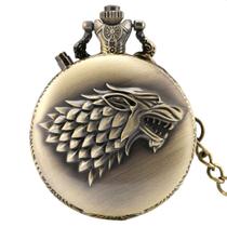 Relógio de bolso Games Of Thrones House of Stark Retro Relógio de bolso Games Of Thrones House of Stark Retro