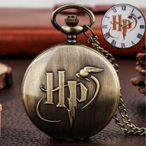 Relógio De Bolso H Potter Aço Inoxidável Com Corrente Estojo - Memory Watch