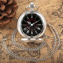 Relógio De Bolso Luxo Quartz Vintage Corrente Estojo