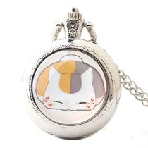 Relógio de bolso Natsumes Cat Retro para crianças com corrente Relógio de bolso Natsumes Cat Retro para crianças com corrente