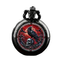 Relógio De Bolso Retrô Com Padrão Colorido, Colar Flip Médio, Quartzo Para Homens, Mulheres E