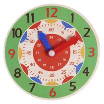 Relógio De Brinquedo Didático Em Madeira Para Crianças Com Minutos