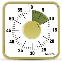 Relógio de contagem regressiva de 60 minutos com temporizador visual Secura para crianças/adultos Relógio de contagem regressiva de 60 minutos com temporizador visual Secura para crianças/adultos