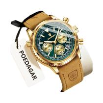 Relógio De Couro Luminoso À Prova d'Água Para Homens POEDAGAR Luxuoso Quartz Moda Empresarial Relógio De Couro Luminoso À Prova d'Água Para Homens POEDAGAR Luxuoso Quartz Moda Empresarial