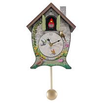 Relógio de cuco Mark Feldstein Garden Cottage Singing Cardinal Relógio de cuco Mark Feldstein Garden Cottage Singing Cardinal