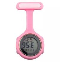 Relógio De Lapela Digital Led Enfermagem Silicone Broche - Memory Watch