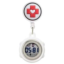 Relógio De Lapela Digital Led Enfermagem Silicone Cronômetro - Memory Watch