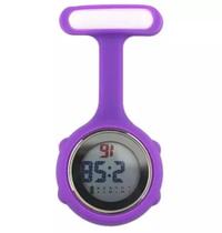 Relógio De Lapela Enfermagem Digital Led Silicone Broche