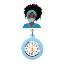 Relógio De Lapela Enfermagem Silicone Cordão Tipo Ioiô - Memory Watch