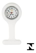 Relógio de Lapela Para Jaleco Médico De Silicone Bolso